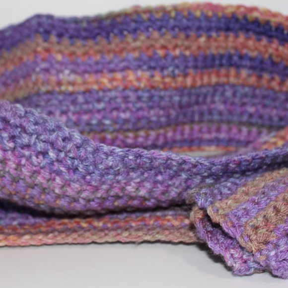 Multi Color Hand Crochet Scarf - Picture 5 of 5